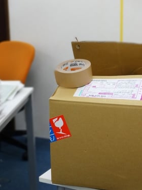 製品の納品の様子